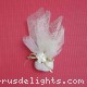 WF - SPIDERNET ORGANZA WITH GOLD BOW AND ROSE